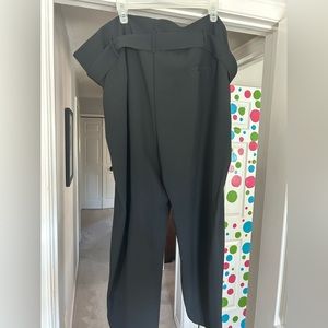 Paper bag waist dress pant